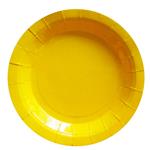 Plato redondo gde. liso amarillo 8u